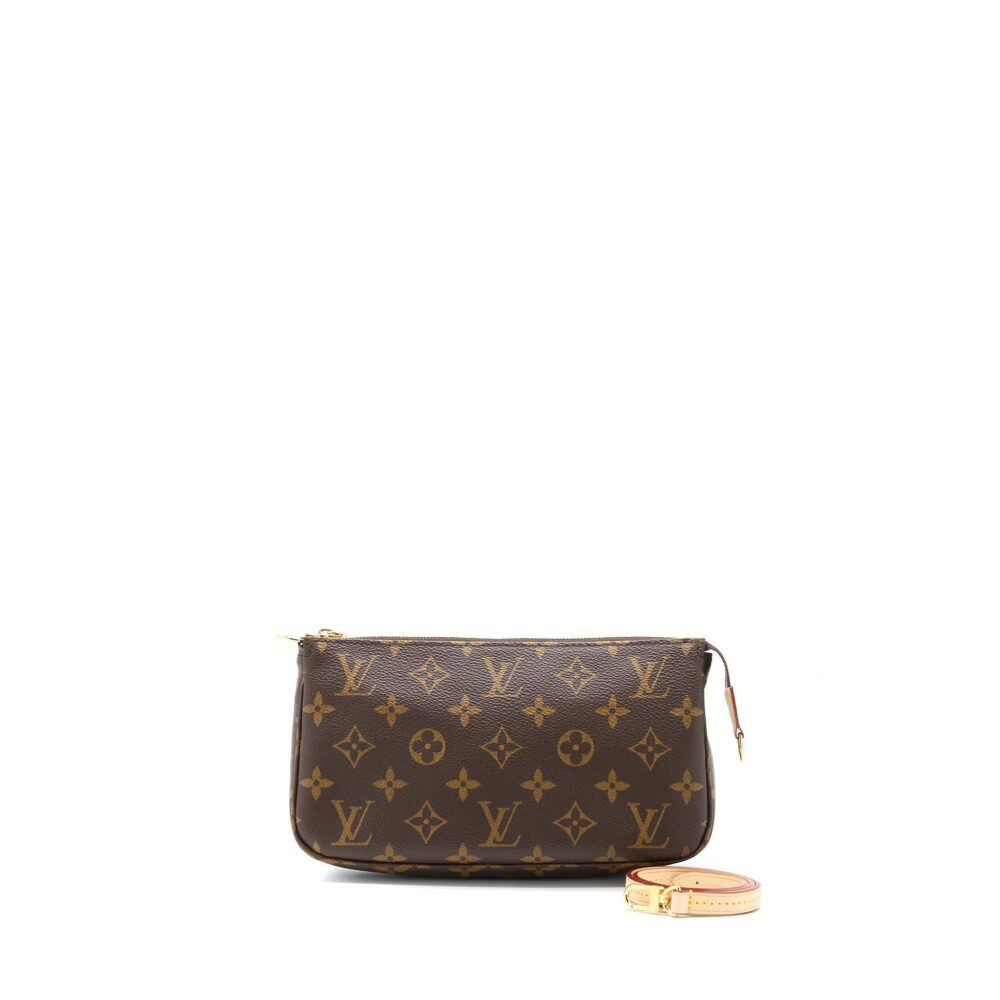AAA Replica Louis Vuitton LV POCHETTE ACCESSORIES MONOGRAM CANVAS GHW (NEW VERSION)