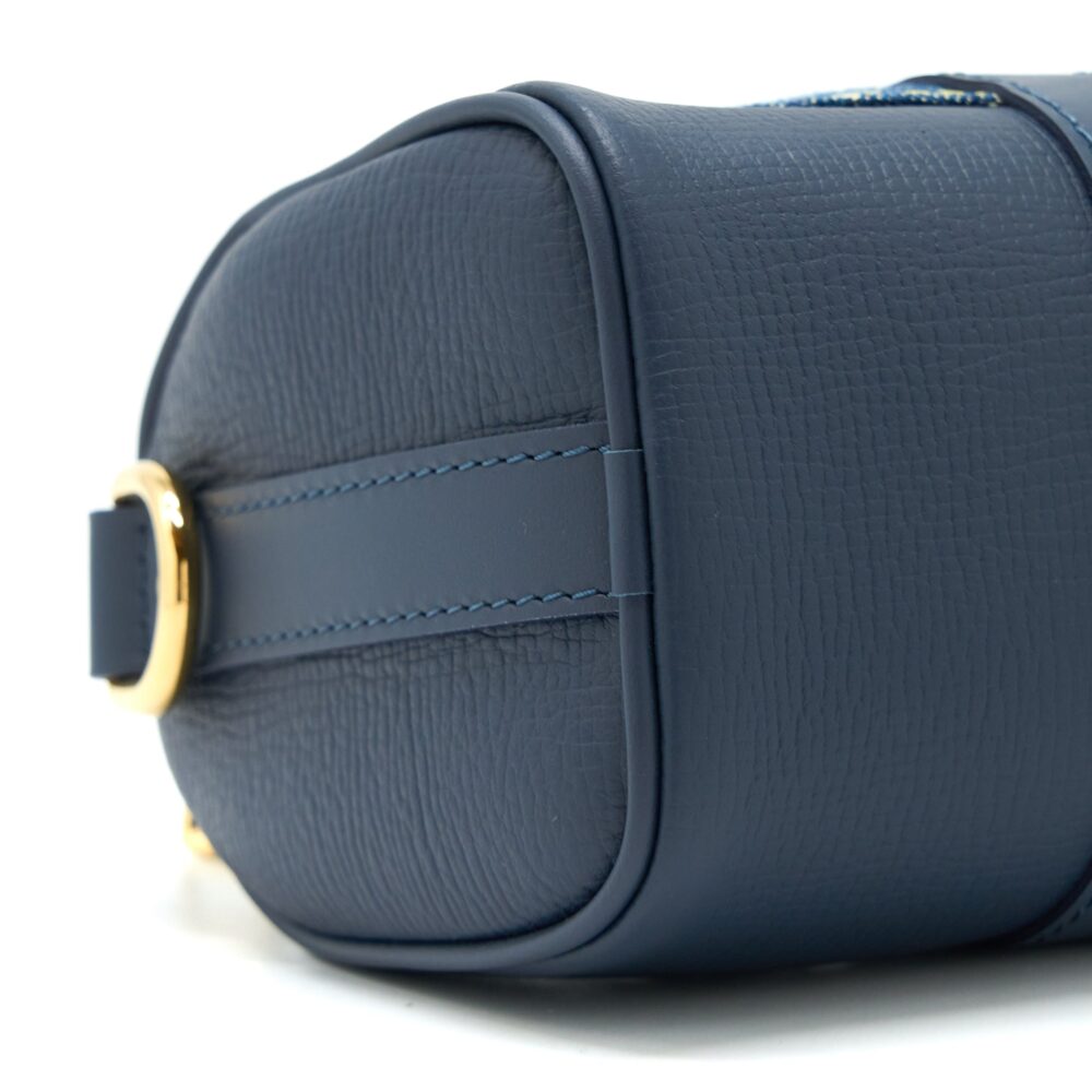 AAA Replica Louis Vuitton LV KEEPALL XS MONOGRAM DENIM/LEATHER BLUE GHW