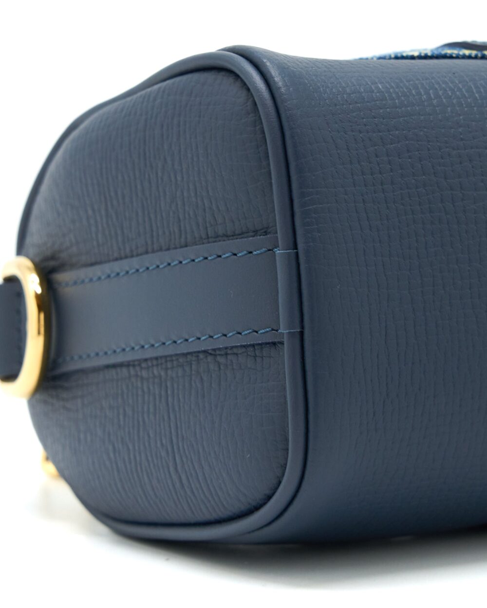 AAA Replica Louis Vuitton LV KEEPALL XS MONOGRAM DENIM/LEATHER BLUE GHW