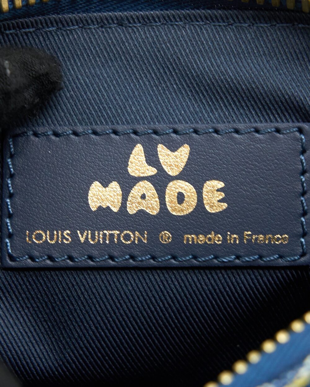 AAA Replica Louis Vuitton LV KEEPALL XS MONOGRAM DENIM/LEATHER BLUE GHW