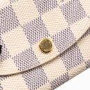 AAA Replica Louis Vuitton LV ROSALIE COIN PURSE DAMIER AZUR CANVAS GHW