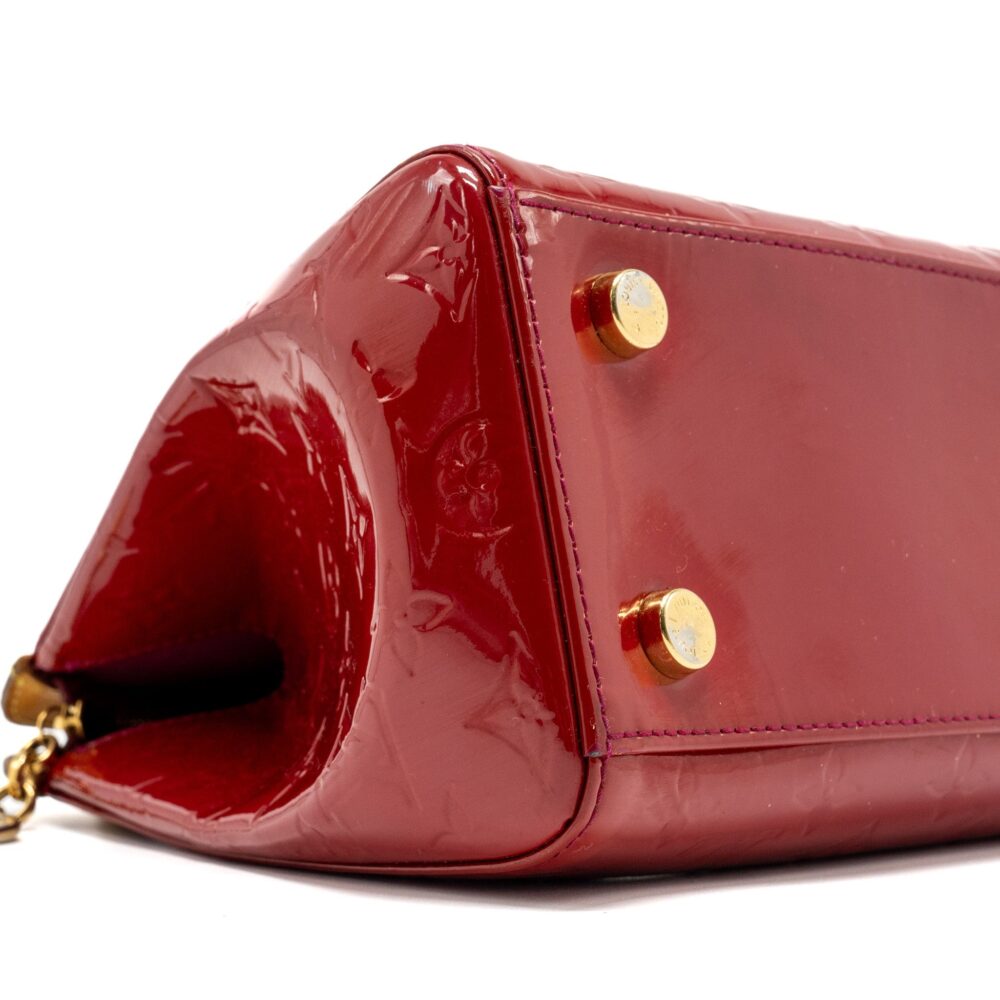 AAA Replica Louis Vuitton LV VERNIS BREA MM BAG MONOGRAM PATENT ROSE INDIAN GHW