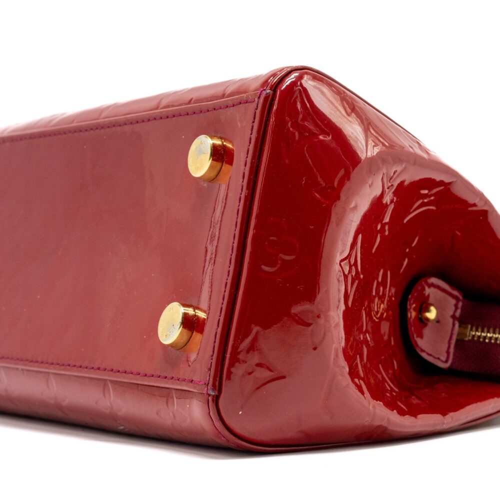 AAA Replica Louis Vuitton LV VERNIS BREA MM BAG MONOGRAM PATENT ROSE INDIAN GHW
