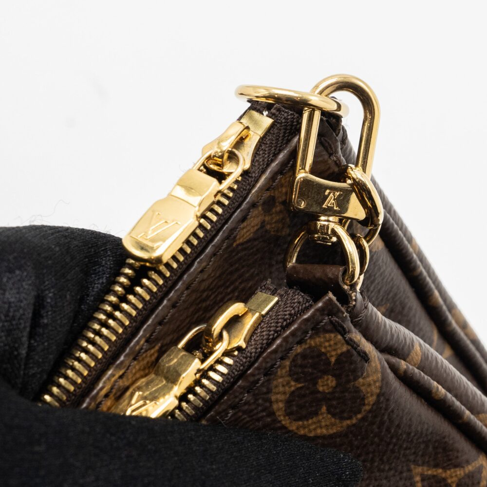 AAA Replica Louis Vuitton LV MULTI POCHETTE MONOGRAM CANVAS KHAKI STRAP GHW