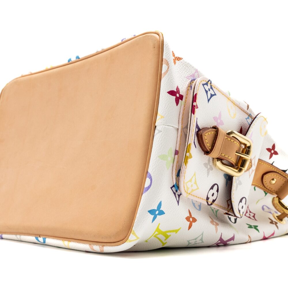 AAA Replica Louis Vuitton LV VINTAGE PETIT NOE SHOULDER BAG MULTICOLOUR MONOGRAM CANVAS WHITE GHW