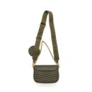 AAA Replica Louis Vuitton LV NEW WAVE MULTI POCHETTE CALFSKIN KAKI GREEN GHW