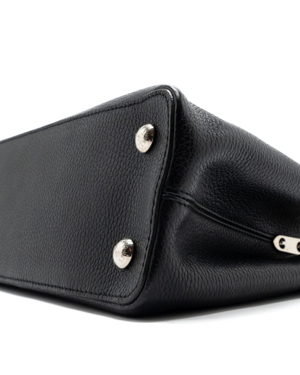 AAA Replica Louis Vuitton LV CAPUCINES PM CALFSKIN BLACK SHW