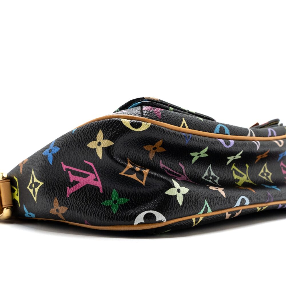 AAA Replica Louis Vuitton LV VINTAGE LODGE BAG MULTICOLOUR MONOGRAM CANVAS BLACK GHW
