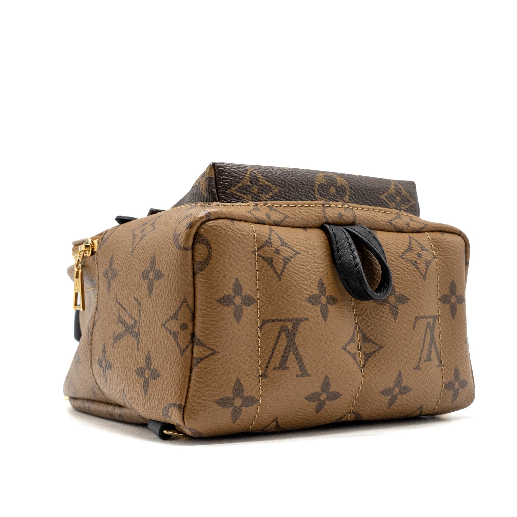 AAA Replica Louis Vuitton LV PALM SPRING MINI BACKPACK REVERSE MONOGRAM CANVAS GHW