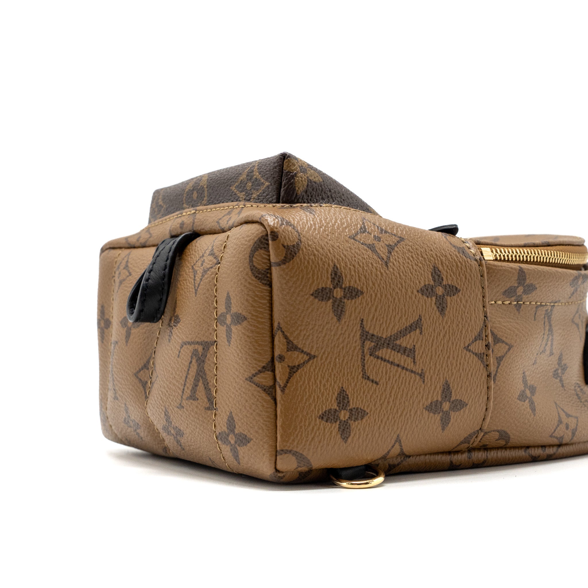 AAA Replica Louis Vuitton LV PALM SPRING MINI BACKPACK REVERSE MONOGRAM CANVAS GHW