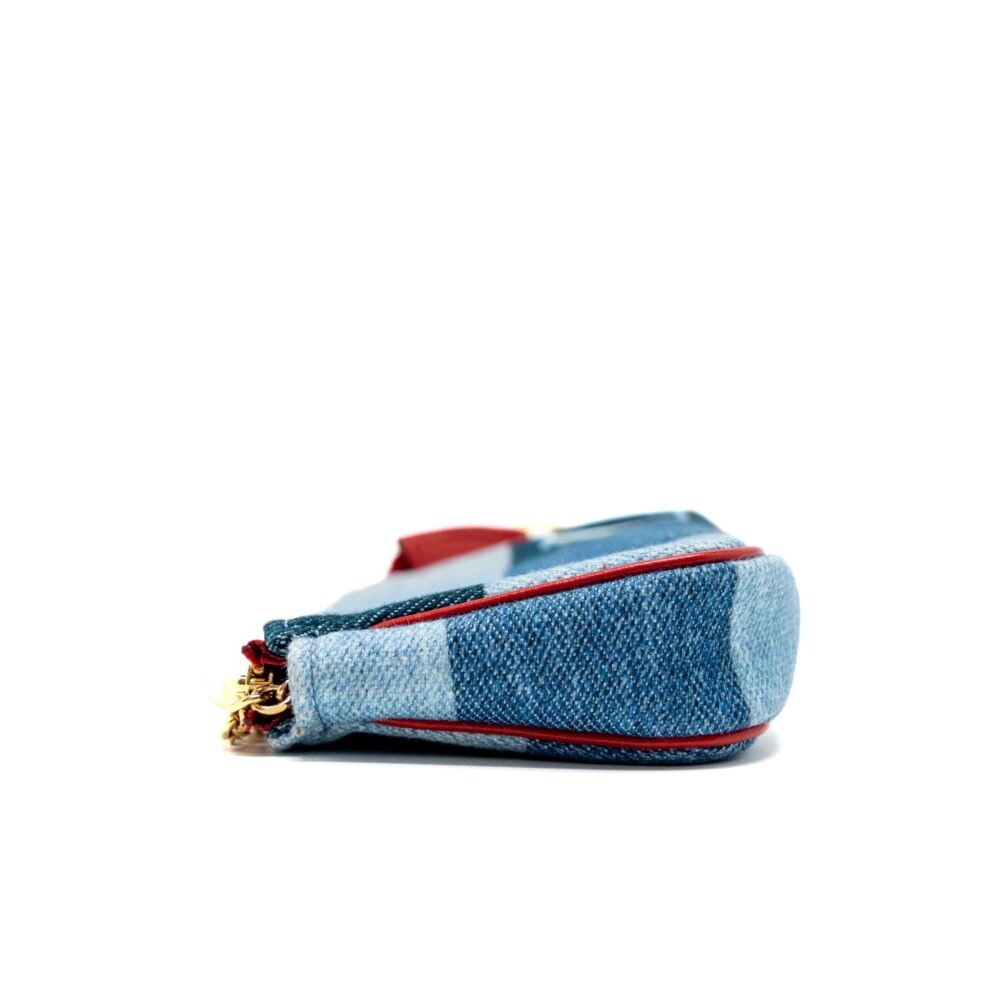 AAA Replica Louis Vuitton LV LIMITED EDITION ROUGE MICRO POCHETTE MONOGRAM JACQUARD DENIM BLUE GHW