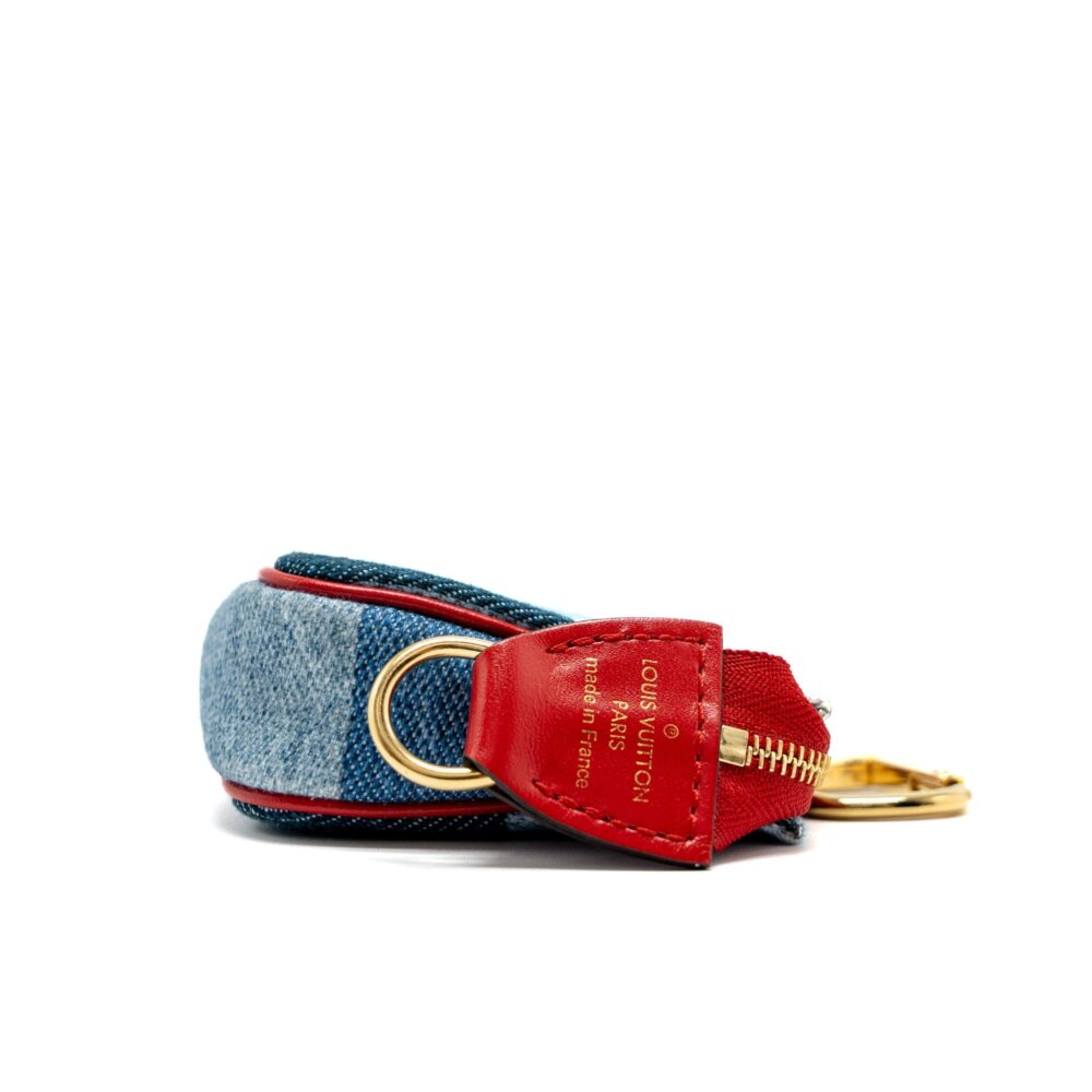 AAA Replica Louis Vuitton LV LIMITED EDITION ROUGE MICRO POCHETTE MONOGRAM JACQUARD DENIM BLUE GHW