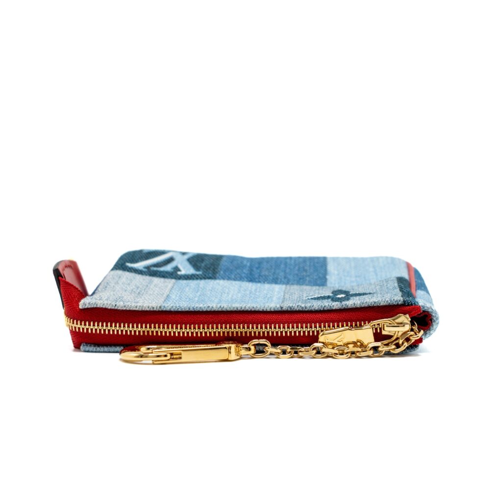 AAA Replica Louis Vuitton LV LIMITED EDITION ROUGE MICRO POCHETTE MONOGRAM JACQUARD DENIM BLUE GHW