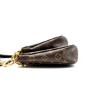 AAA Replica Louis Vuitton LV MULTI POCHETTE ACCESSORIES MONOGRAM CANVAS KHAKI STRAP GHW