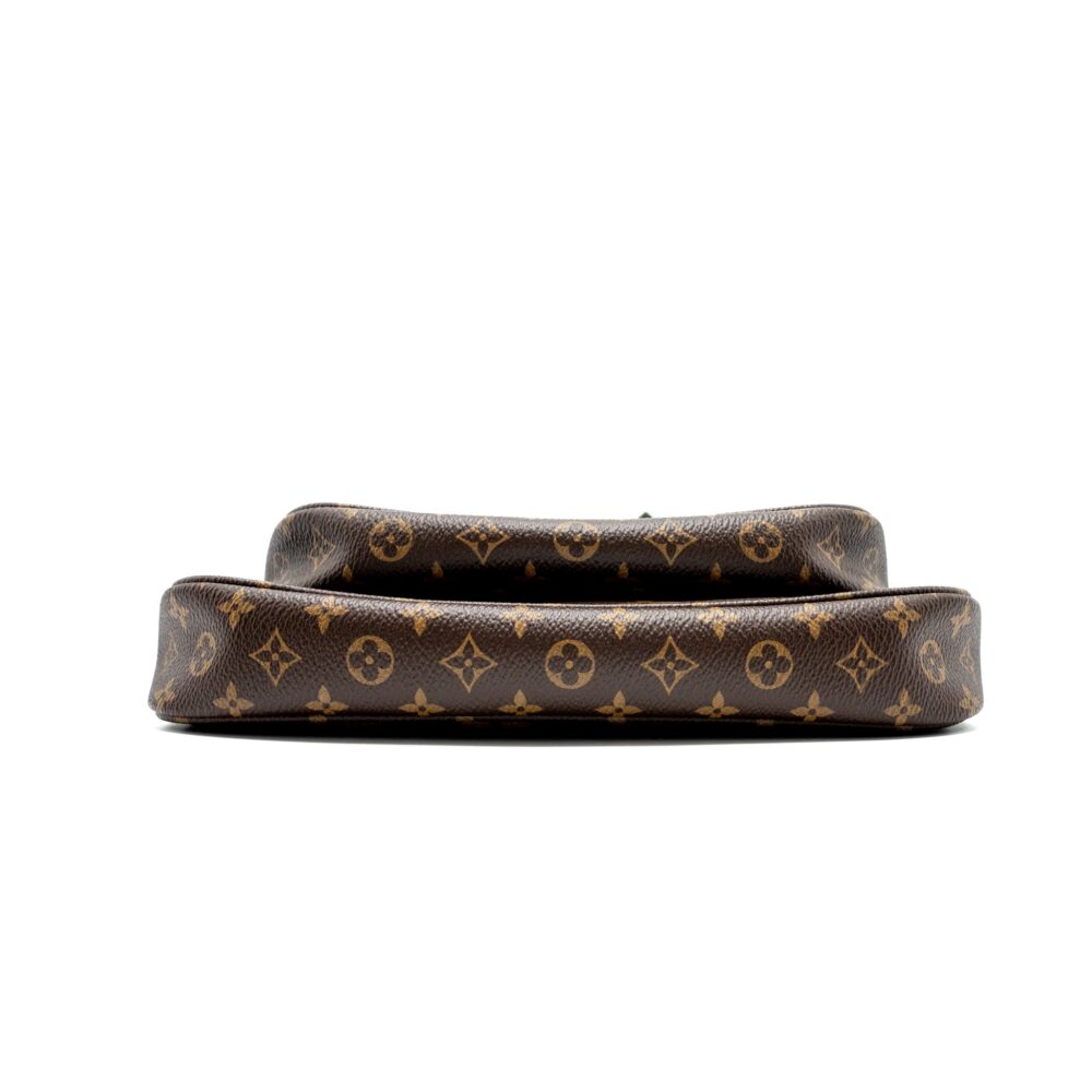 AAA Replica Louis Vuitton LV MULTI POCHETTE ACCESSORIES MONOGRAM CANVAS KHAKI STRAP GHW