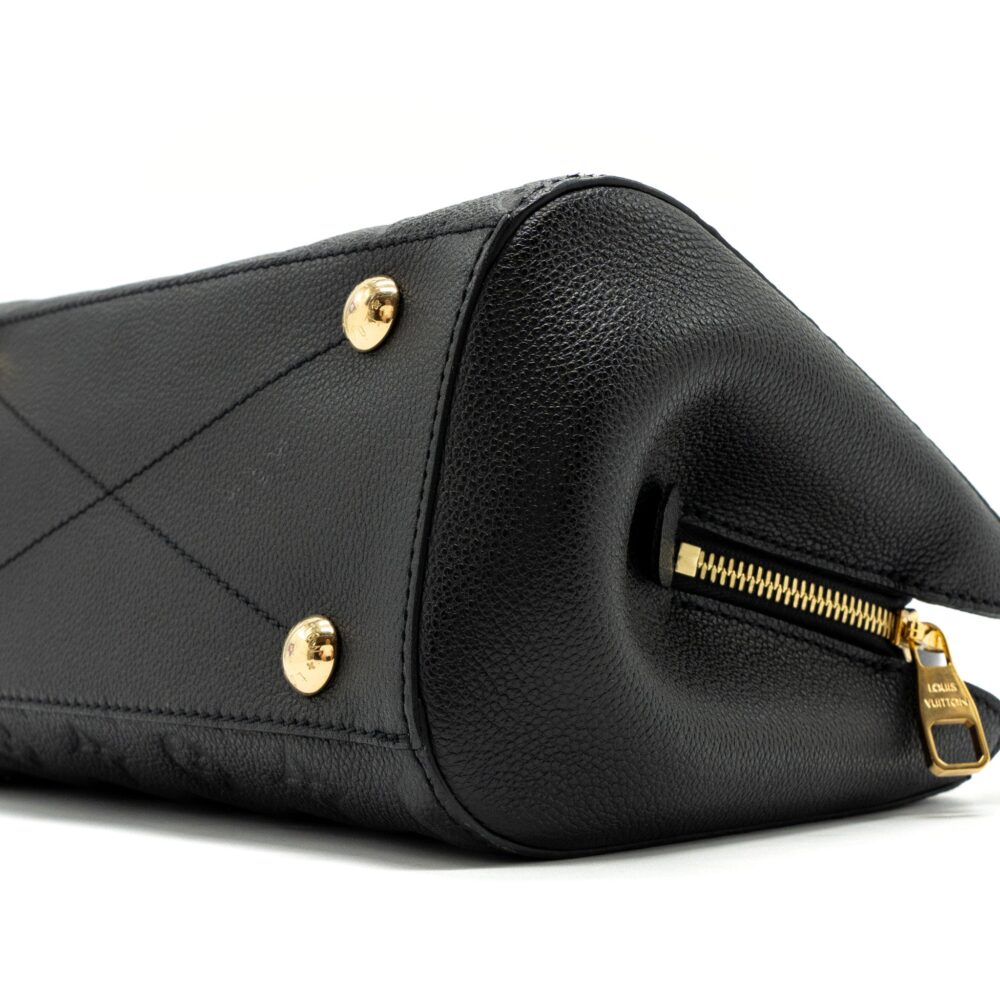AAA Replica Louis Vuitton LV MONTAIGNE BB MONOGRAM EMPREINTE BLACK GHW
