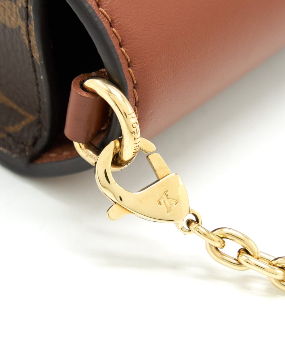 AAA Replica Louis Vuitton LV PADLOCK ON STRAP MONOGRAM CARAMEL GHW