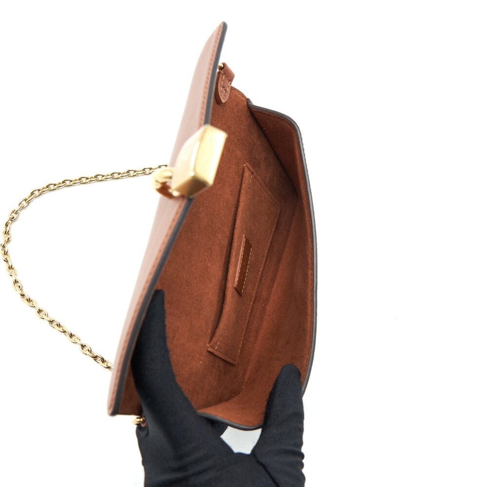 AAA Replica Louis Vuitton LV PADLOCK ON STRAP MONOGRAM CARAMEL GHW