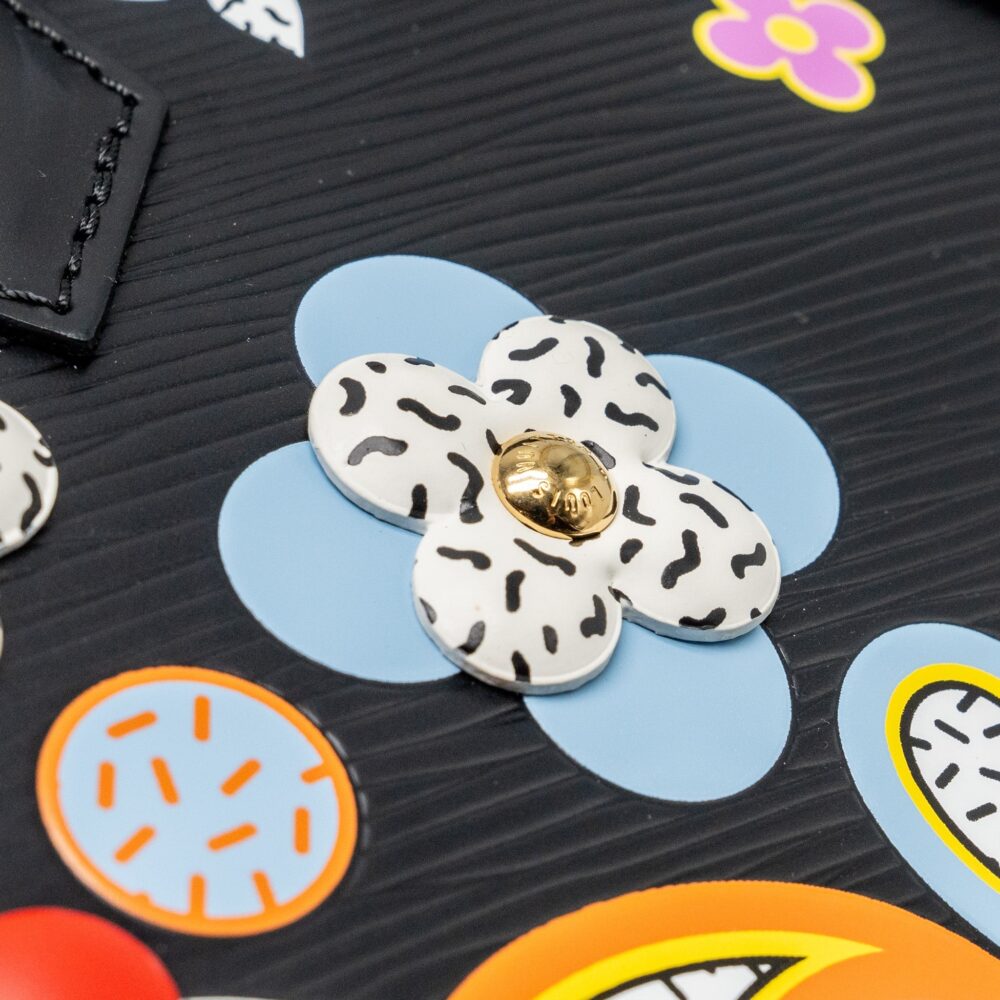 AAA Replica Louis Vuitton LV ALMA BB BLOOMING FLOWERS LIMITED EDITION EPI BLACK/MULTICOLOUR GHW