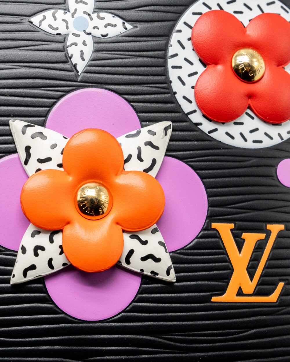 AAA Replica Louis Vuitton LV ALMA BB BLOOMING FLOWERS LIMITED EDITION EPI BLACK/MULTICOLOUR GHW