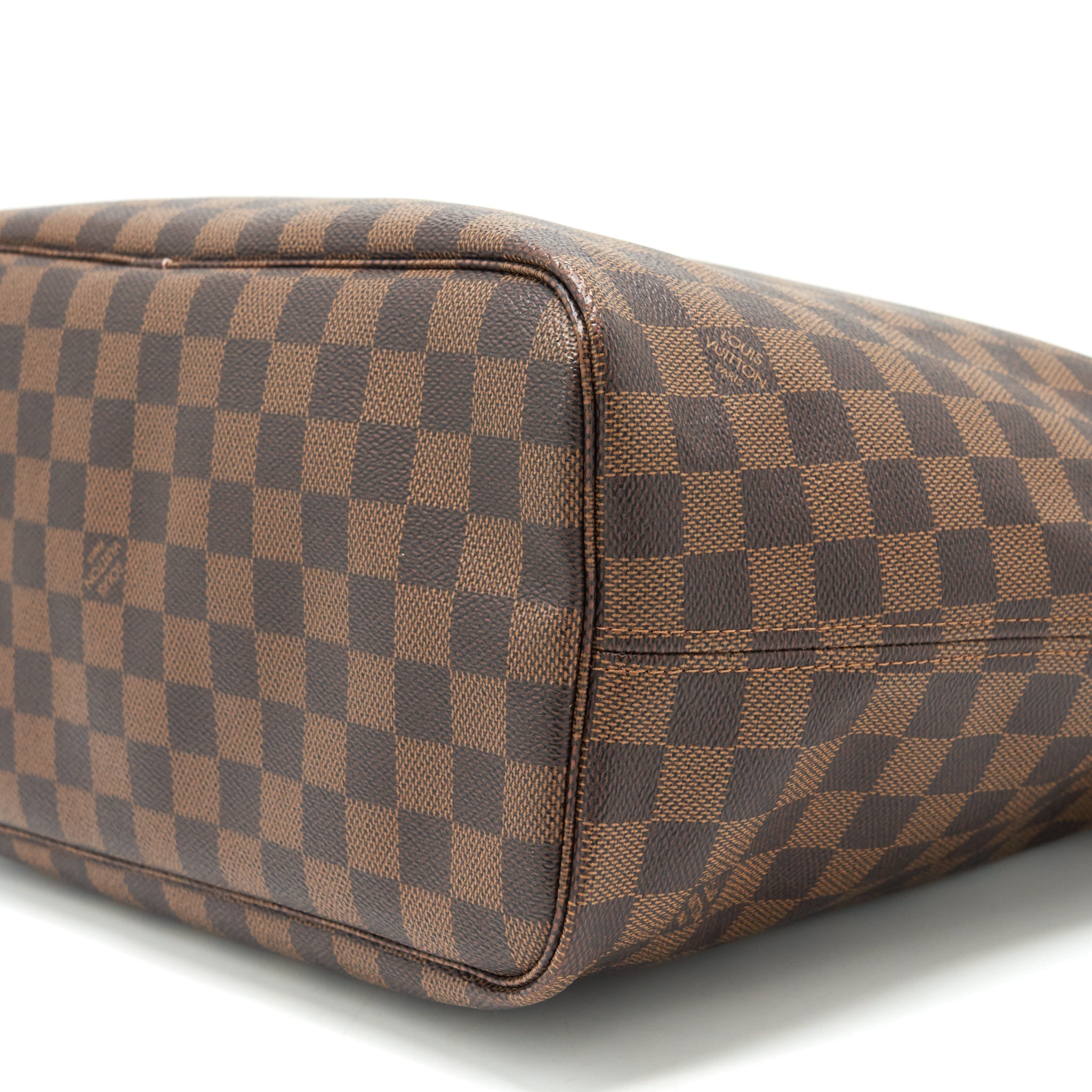 AAA Replica Louis Vuitton LV NEVERFULL MM DAMIER EBENE CANVAS /ROSE BALLERINE