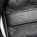 AAA Replica Louis Vuitton LV KEEPALL BANDOULIERE 25 MONOGRAM TAURILLON LEATHER BLACK WITH BLACK HARDWARE