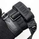 AAA Replica Louis Vuitton LV KEEPALL BANDOULIERE 25 MONOGRAM TAURILLON LEATHER BLACK WITH BLACK HARDWARE