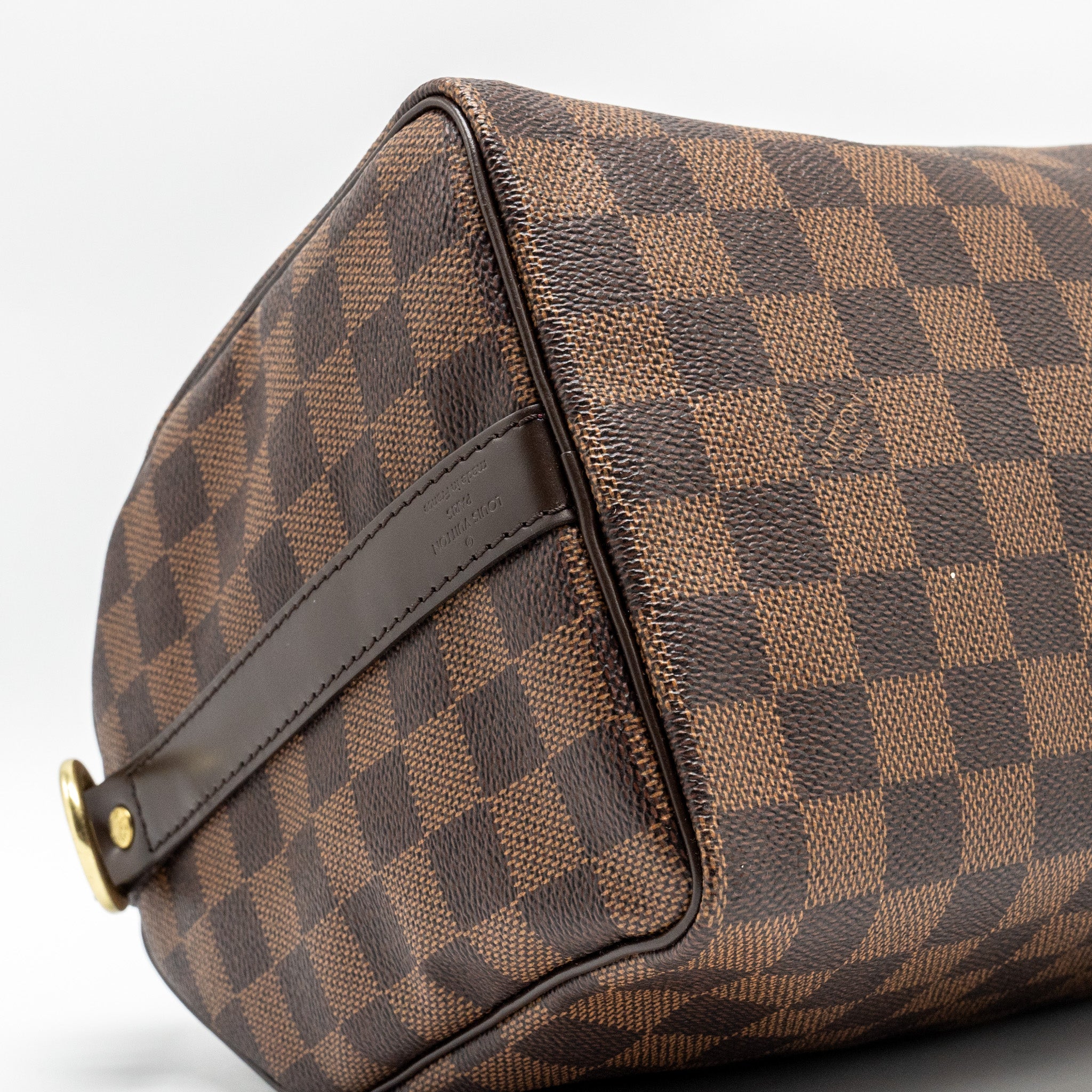 AAA Replica Louis Vuitton LV SPEEDY BANDOULIERE 25 DAMIER EBENE GHW