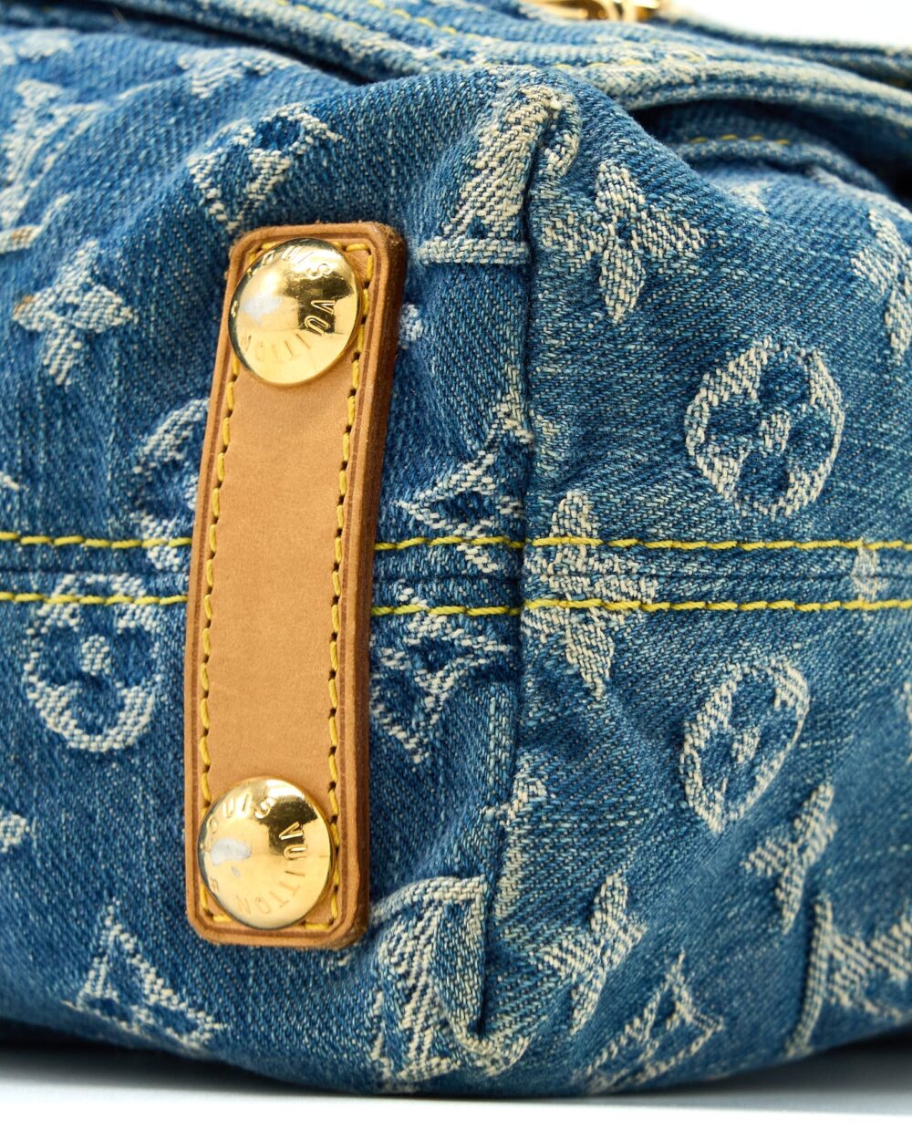 AAA Replica Louis Vuitton LV VINTAGE BAGGY BAG MONOGRAM DENIM GHW