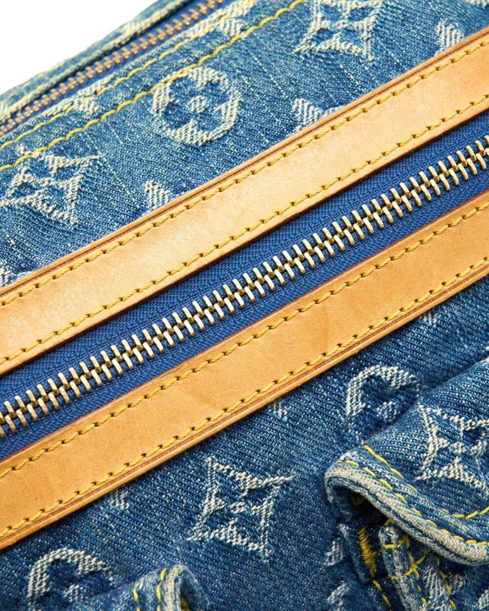 AAA Replica Louis Vuitton LV VINTAGE BAGGY BAG MONOGRAM DENIM GHW