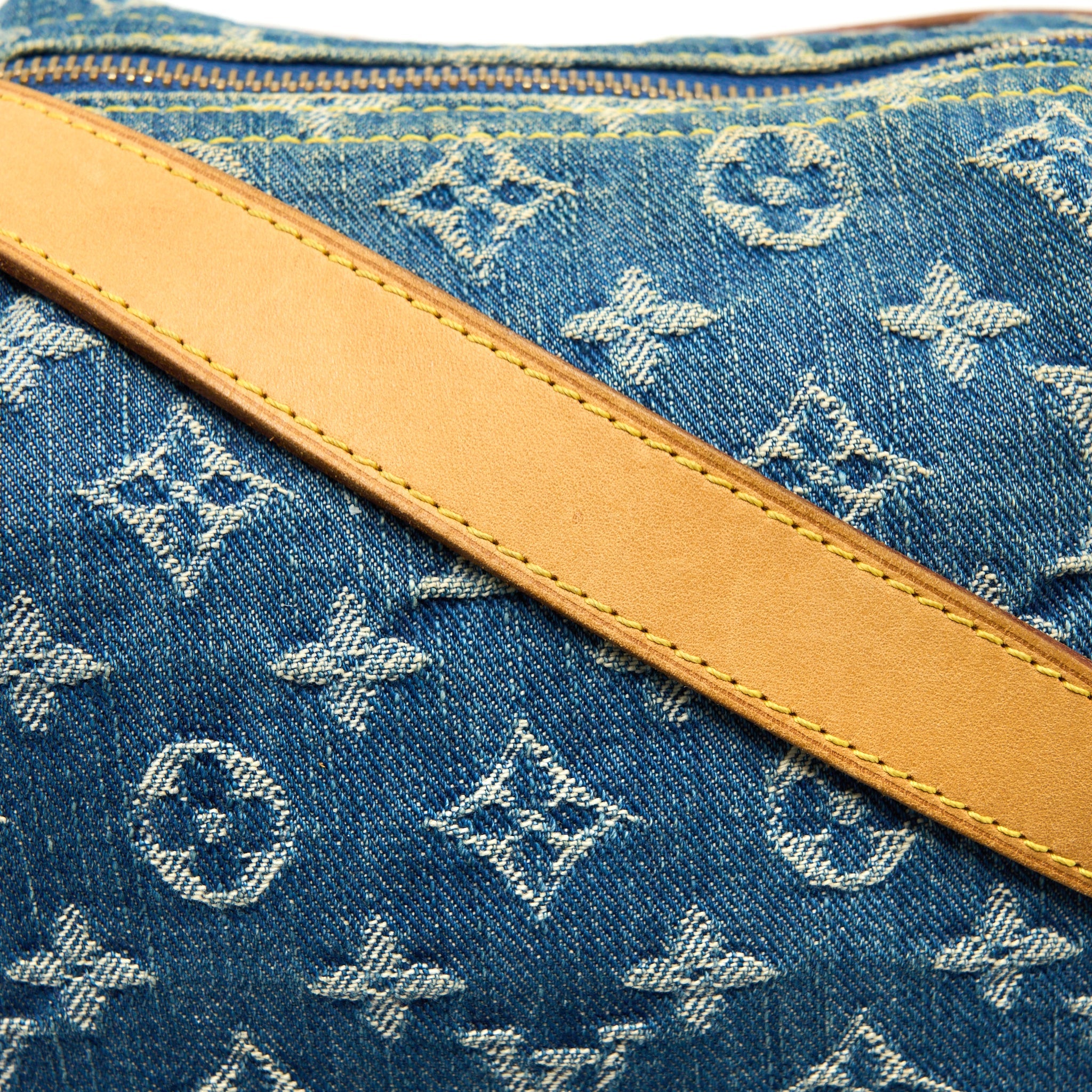 AAA Replica Louis Vuitton LV VINTAGE BAGGY BAG MONOGRAM DENIM GHW