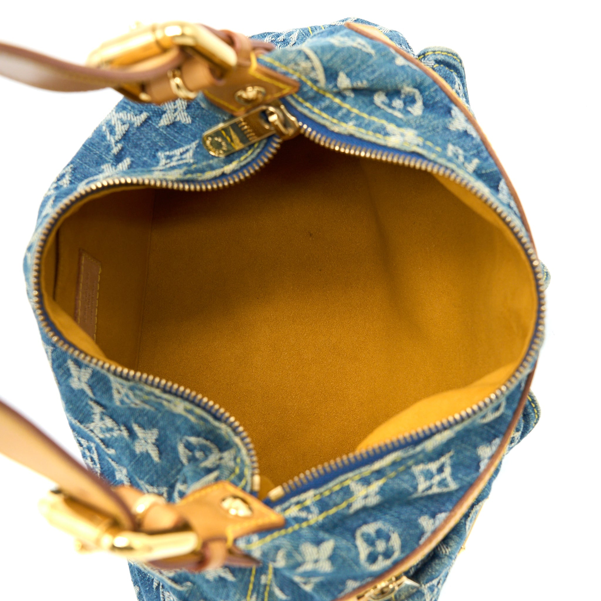 AAA Replica Louis Vuitton LV VINTAGE BAGGY BAG MONOGRAM DENIM GHW