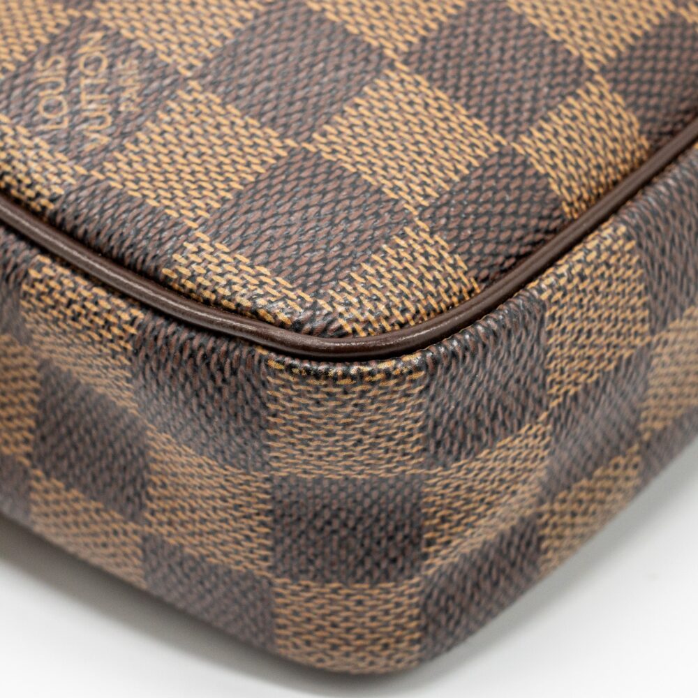 AAA Replica Louis Vuitton LV POUCH DAMIER EBENE GHW