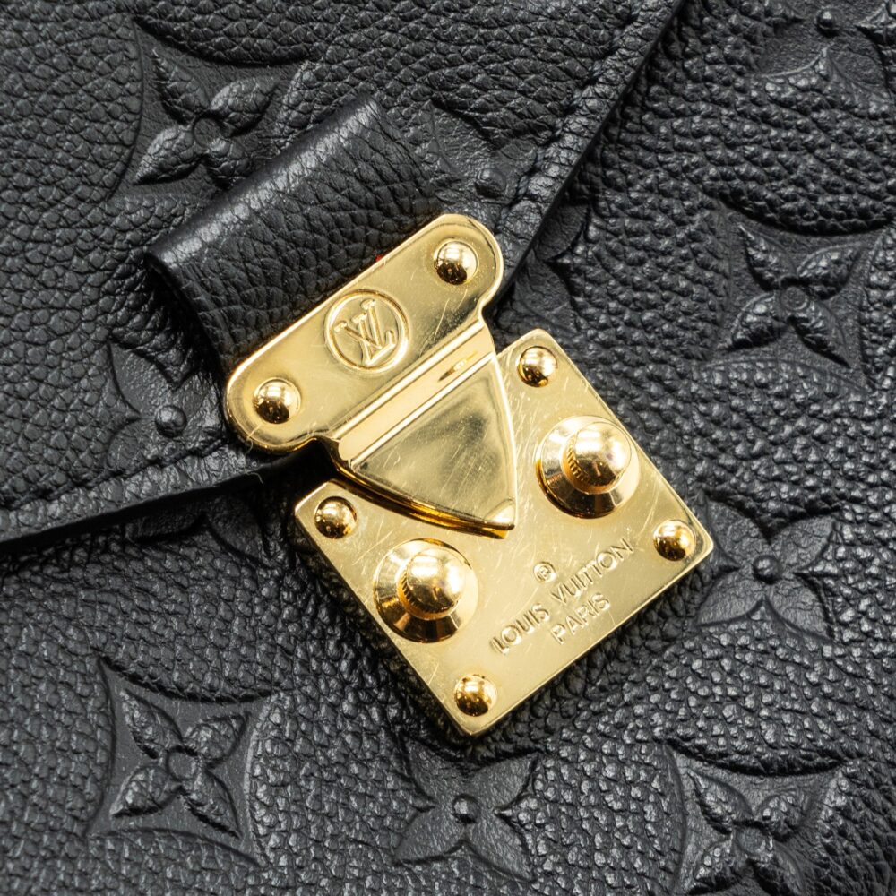 AAA Replica Louis Vuitton LV MÉTIS POCHETTE MONOGRAM EMPREINTE BLACK GHW(NEW VERSION)