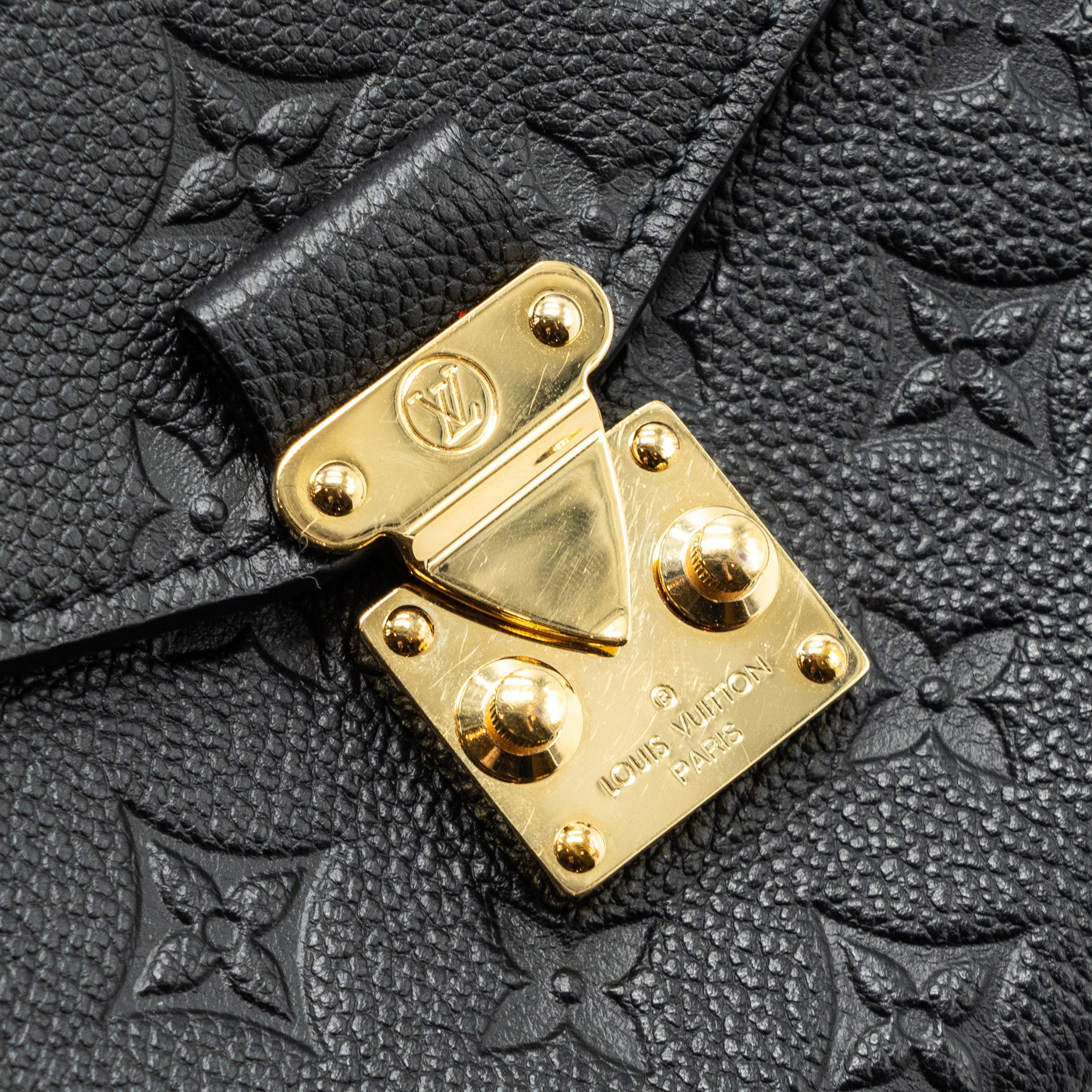 AAA Replica Louis Vuitton LV MÉTIS POCHETTE MONOGRAM EMPREINTE BLACK GHW(NEW VERSION)
