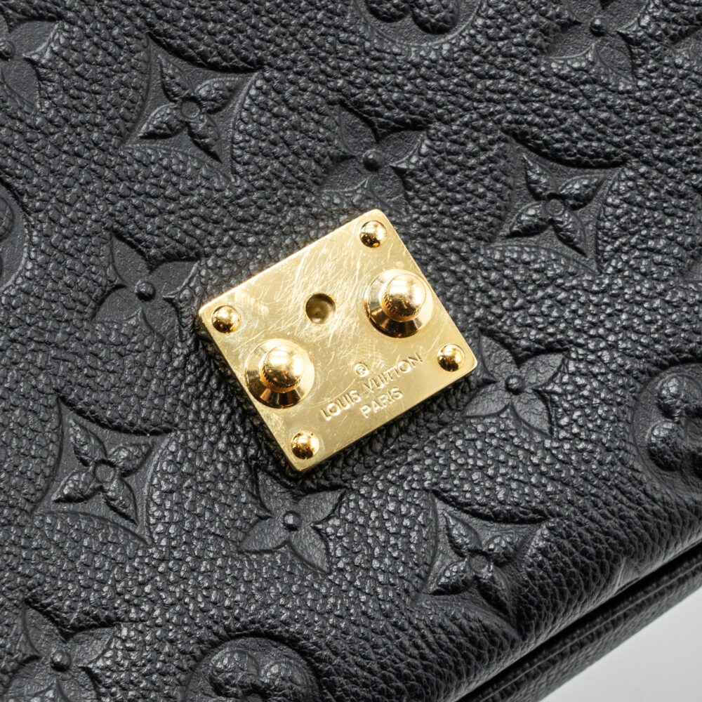 AAA Replica Louis Vuitton LV MÉTIS POCHETTE MONOGRAM EMPREINTE BLACK GHW(NEW VERSION)