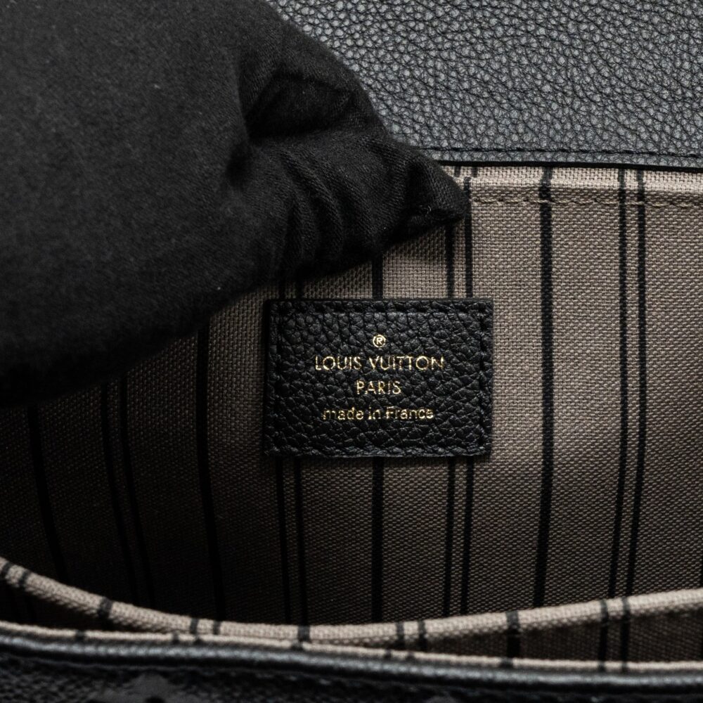 AAA Replica Louis Vuitton LV MÉTIS POCHETTE MONOGRAM EMPREINTE BLACK GHW(NEW VERSION)