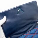 AAA Replica Louis Vuitton LV MALLETAHE GO-14 MM BAG DENIM/LEATHER BLUE/RED SHW