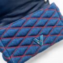 AAA Replica Louis Vuitton LV MALLETAHE GO-14 MM BAG DENIM/LEATHER BLUE/RED SHW