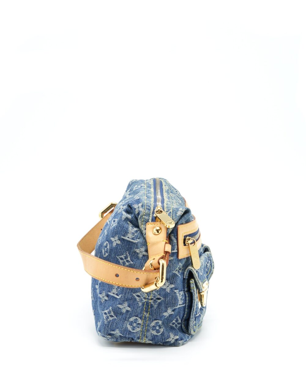 AAA Replica Louis Vuitton LV VINTAGE DENIM CROSSBODY BAG WITH AN EXTRA STRAP GHW