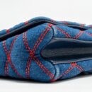AAA Replica Louis Vuitton LV MALLETAHE GO-14 MM BAG DENIM/LEATHER BLUE/RED SHW