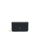 AAA Replica Louis Vuitton LV FELICIE POCHETTE MONOGRAM EMPREINTE LEATHER BLACK