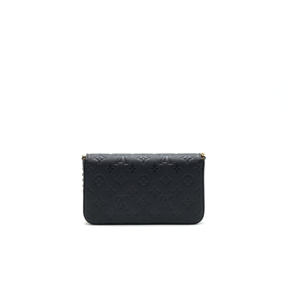 AAA Replica Louis Vuitton LV FELICIE POCHETTE MONOGRAM EMPREINTE LEATHER BLACK
