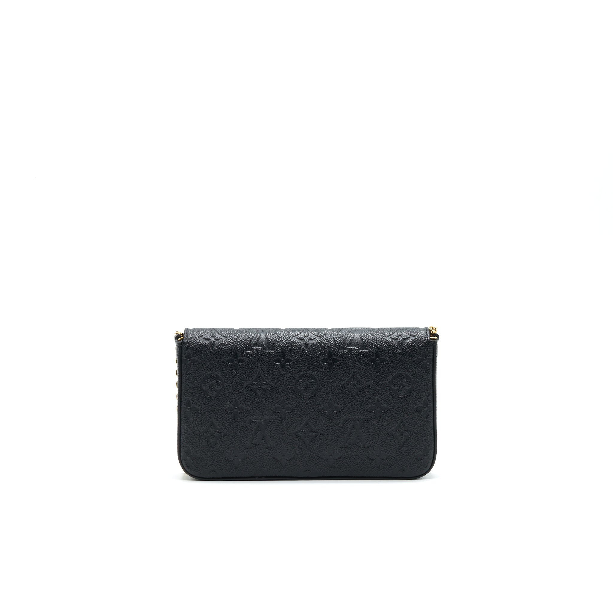 AAA Replica Louis Vuitton LV FELICIE POCHETTE MONOGRAM EMPREINTE LEATHER BLACK