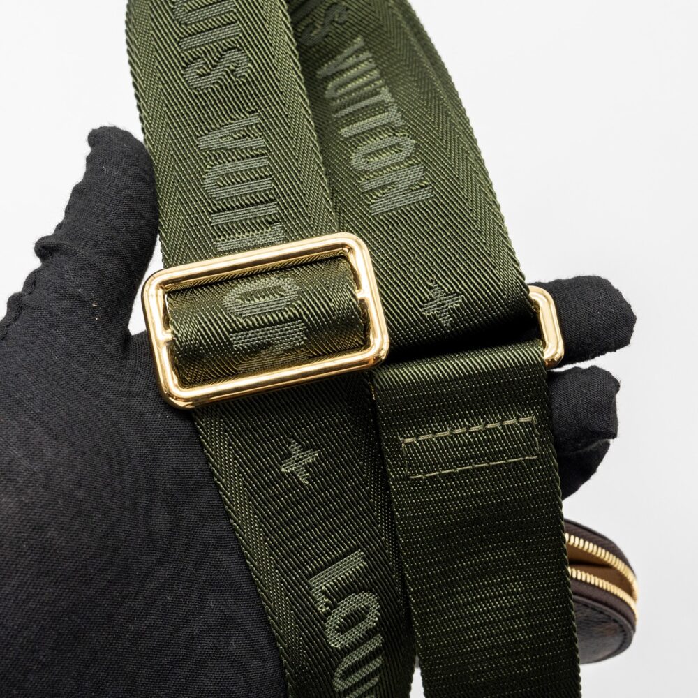 AAA Replica Louis Vuitton LV MULTI POCHETTE MONOGRAM CANVAS KHAKI STRAP GHW