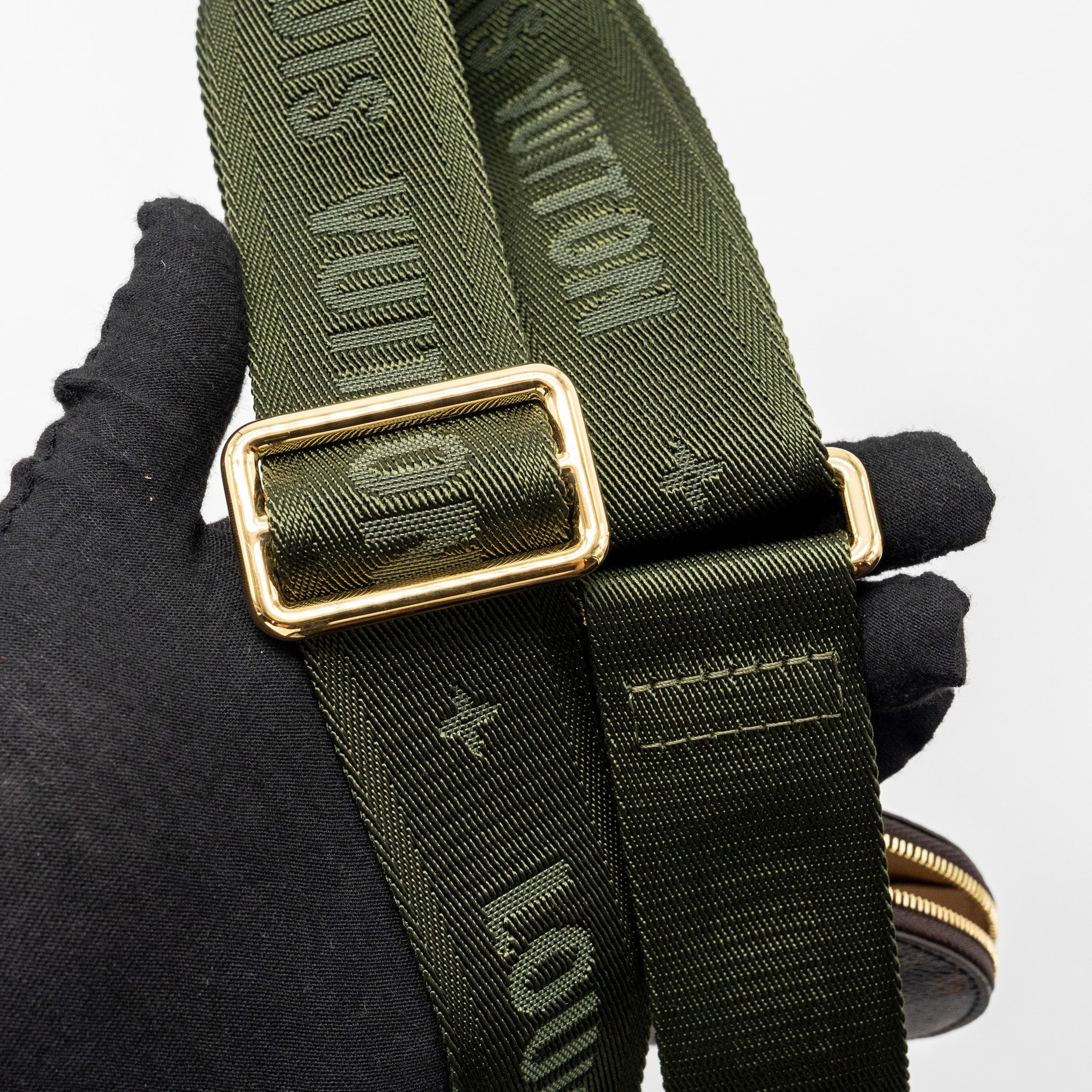 AAA Replica Louis Vuitton LV MULTI POCHETTE MONOGRAM CANVAS KHAKI STRAP GHW
