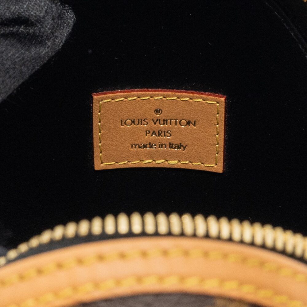 AAA Replica Louis Vuitton LV EGG BAG MONOGRAM CANVAS/LEATHER BROWN/BLACK GHW