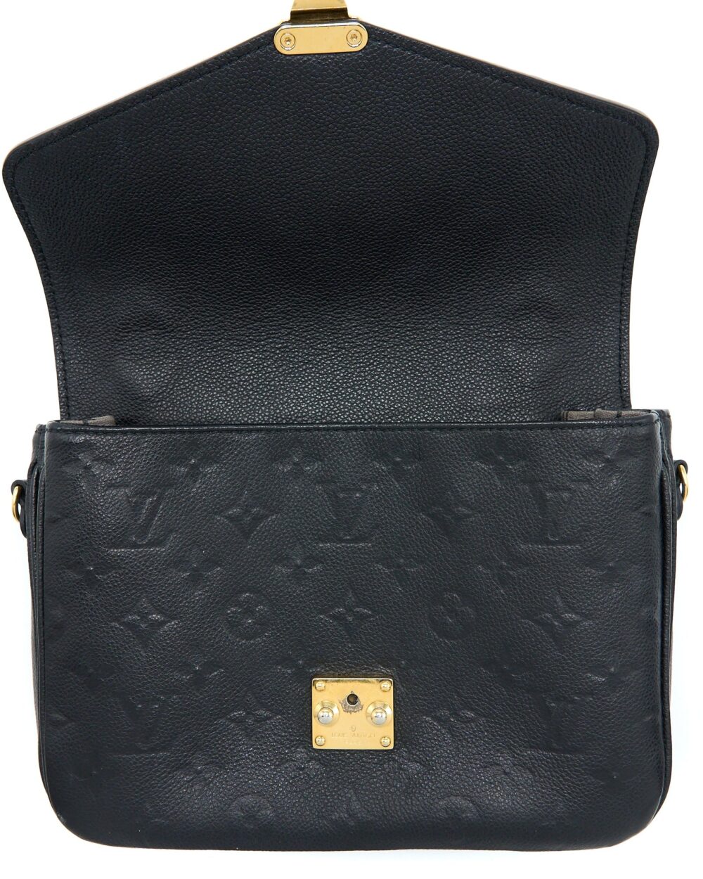 AAA Replica Louis Vuitton LV POCHETTE MÉTIS MONOGRAM EMPREINTE BLACK GHW