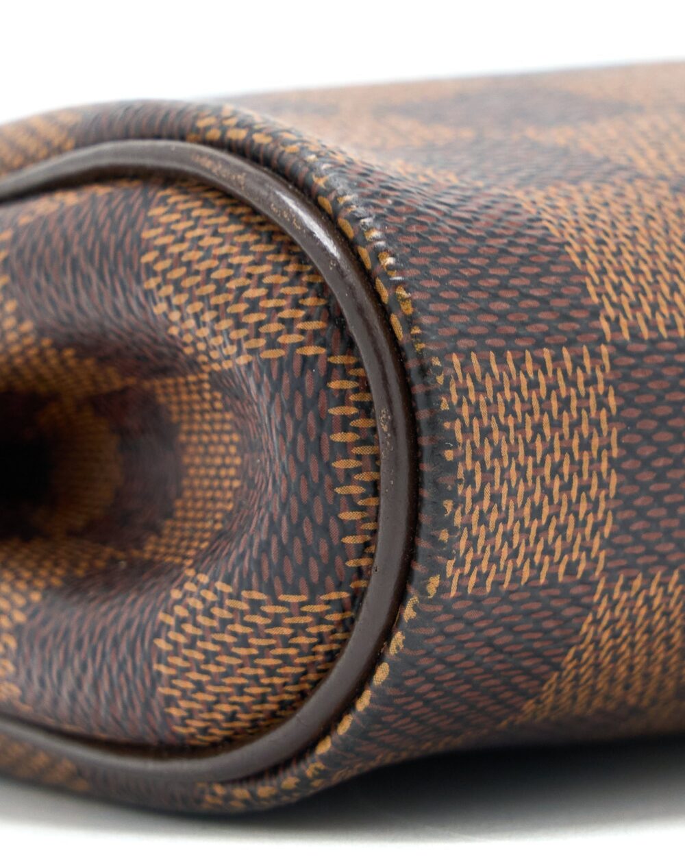 AAA Replica Louis Vuitton LV EVA CLUTCH DAMIER EBENE GHW