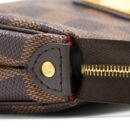 AAA Replica Louis Vuitton LV EVA CLUTCH DAMIER EBENE GHW